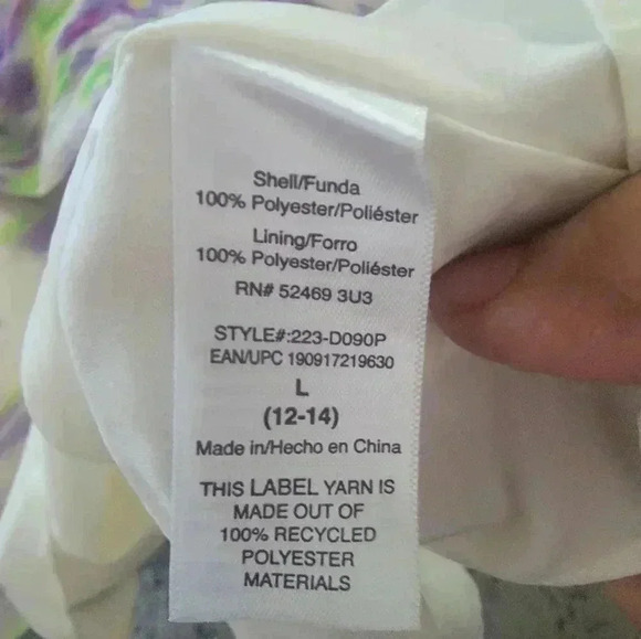 Scoop Women’s Ruffle Slip Bias Cut  Sleevless Dress Size Large - Picture 7 of 7